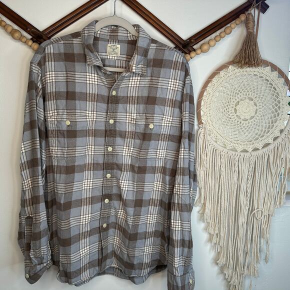 Vintage J.crew Cotton Plaid Flannel - Picture 1 of 4